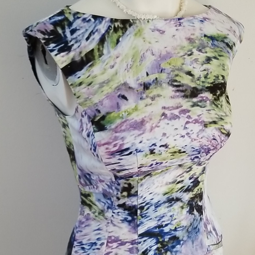Maggy London Watercolor sleeveless dress